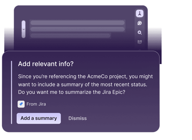 Go offering relevant info