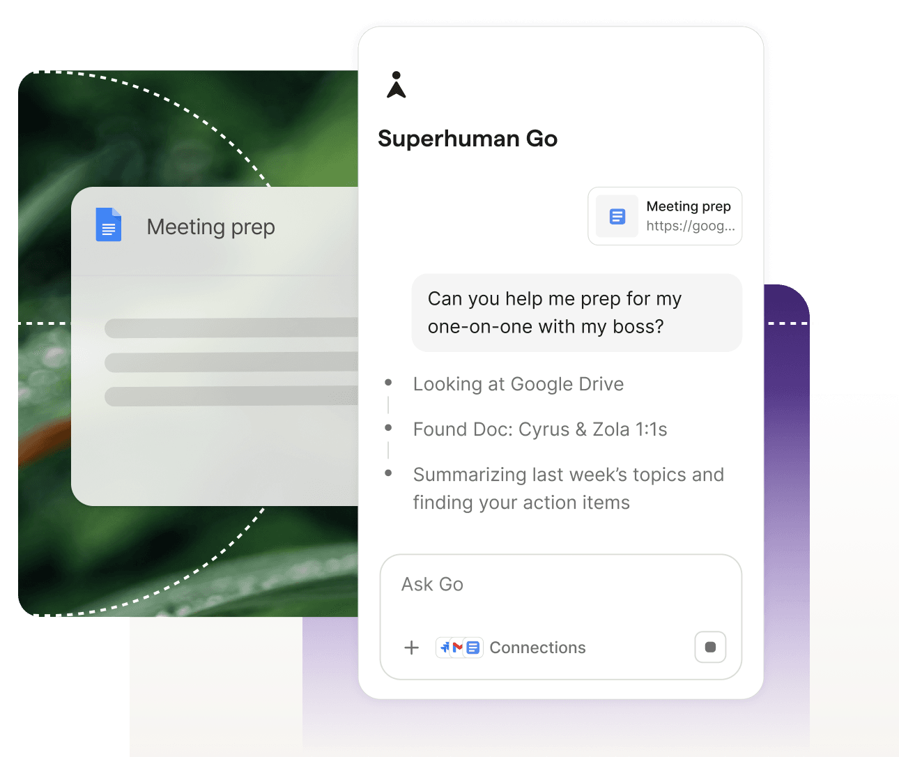 Go providing meeting prep