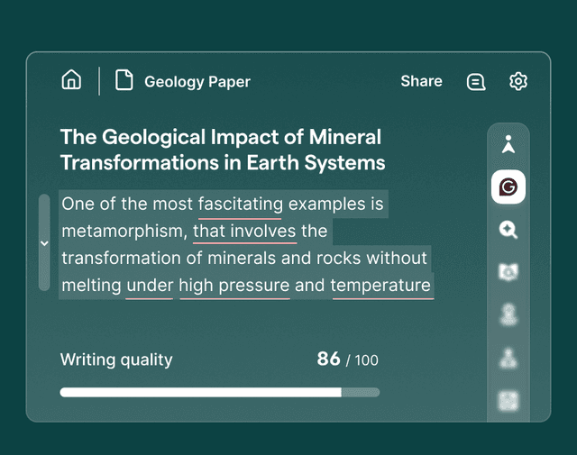 A view of Grammarly docs