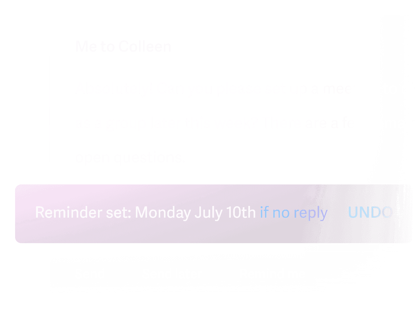 Team commenting on shared email